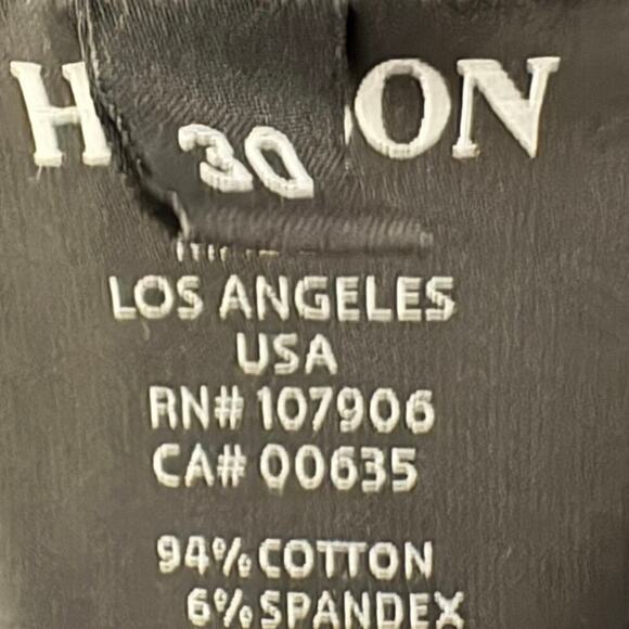 Hudson Signature Bootcut Jeans Women’s Size 30 x34 Flap Pockets Black Wash - Picture 5 of 8